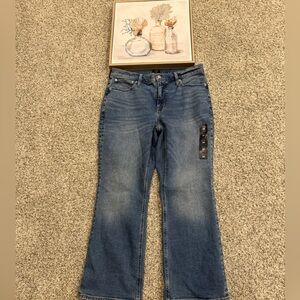 J. Crew Factory Women's Mid-Blue Ankle Crop Jeans